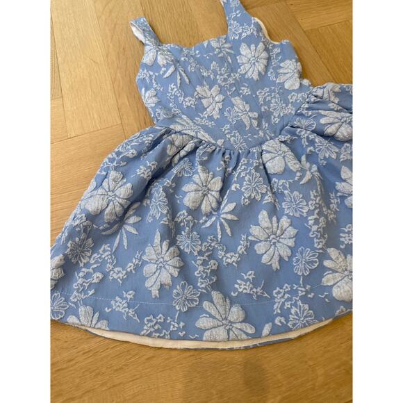 Flowers By Zoe 4T Flower Embossed Corset Dress - Picture 2 of 10